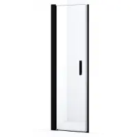 Maxaro Diamond Douchedeur 55cm Mat Zwart Helder Glas Draaideur 200cm Hoog 8mm Veiligheidsglas Douchedeur | Glazen Douchedeur | Nisdeur Douche