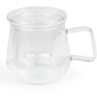 Bredemeijer - Tea for one - theeglas met filter Livorno 290ml- theezeef