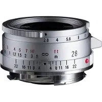 Voigtländer Color-Skopar 28mm F/2.8 ASPH Type II Leica M Mount zilver