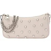 Seidenfelt Manufaktur Schoudertas 'Tydal Pochette' beige / parelwit