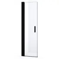 Maxaro Diamond Douchedeur 60cm Mat Zwart Helder Glas Draaideur | Douchedeur | Douchedeur Draaibaar | Douchedeur Inklapbaar