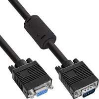 InLine S-VGA Verlängerung, 15pol HD Stecker / Buchse, schwa