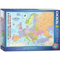 Sonstige Verlage Map of Europe Puzzel (1000 stukjes)