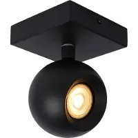 Lucide FAVORI - Plafondspot (Plafondlamp) - 1xGU10 - Zwart