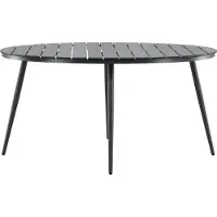 Ebuy24 Break eettafel tuin Ø150cm zwart.