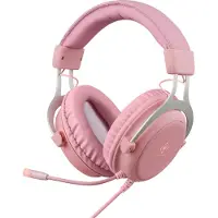 Deltaco GAM-030-P Headset Gaming Stereo Klinke, LED, pink