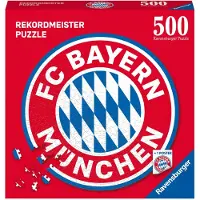 Ravensburger FC Bayern logo, rond, puzzel, puzzel voor volwassenen, premium kwaliteit, 500 stukjes, 17452