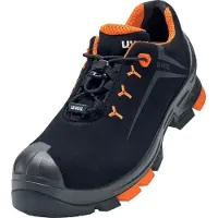 Uvex 2, Unisex, Volwassenen, Veiligheidsschoenen, Zwart, Oranje, ESD, S3, SRC, Snelstropschoenen
