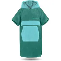 Normani Badjas kort ' Surfer Poncho ' petrol