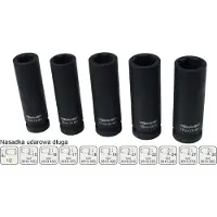 Adler slagmoersleutel bit, 6K, 1/2", 27 mm lang