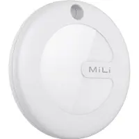Mili MiTag Blauwtooth Tracker Find My Netwerk Met Leren Sleutelhanger Zwart