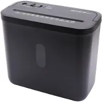 Genie 440X Black Papierversnipperaar - 4 vellen DIN A4 (80 g/m²) - Cross Cut - 8 Liter - Compact formaat met handgreep - Thuis/ Kantoor - Zwart