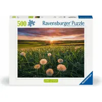 Ravensburger puzzel Nature Edition - paardenbloemen zonsondergang - 500 stukjes.