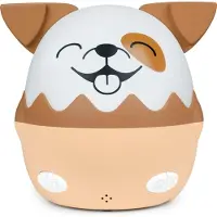 BigBen Interactive Veilleuse musicale sans fil avec projection Max Marron et Blanc