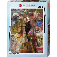 Heye The Bookworm - Legpuzzel 1000 stukjes - Illustratie Günter Konrad - Meerkleurig