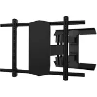 B-Tech Wandbeugel 600x400 - geschikt voor schermen tot 75 inch, belastbaar tot 50 kg, kantelbaar en draaibaar, zwart