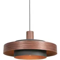 Steinhauer Flinter LED Hanglamp | 1x E27 40W | Dimbaar | Bruin/Zwart