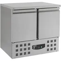 CombiSteel Koelwerkbank Combisteel, RVS, 2 deuren, 2x1/1GN, 90(b)x87(h)x70(d), 230V/340W