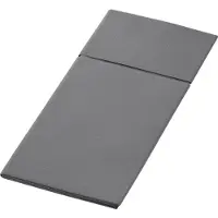 Duni Duniletto bestekzakjes 40 x 48 cm Granite Grey 4 x 46 stuks