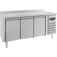 CombiSteel Koelwerkbank 417L Met 3 Deuren (1/1 GN) En Achterrand - 1795x700x850/950mm