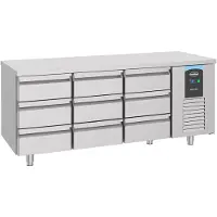 CombiSteel Koelwerkbank - ENERGY LINE - Energiezuinig - 474L - 9 Laden 1/1 GN - -2°C/+8°C - Geforceerd - 1865x700x850mm