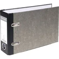 Exacompta 20x Prem'Touch Ordner met hefboom - rug 70mm - A5 horizontaal - Grijs-Zwarte rug - 53111E