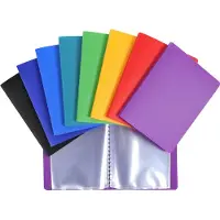 Exacompta 20x Showalbum Pocket - PP ondoorschijnend cristal - 20 tassen - 40 zichten - 11x15 cm - Geassorteerd - 88209E