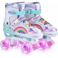 Equivera Rolschaatsen Meisjes - Skeelers Meisjes - Rolschaatsen Kinderen - Cadeautip voor uw kind!