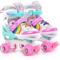 Equivera Rolschaatsen Meisjes - Skeelers Meisjes - Rolschaatsen Kinderen - Cadeautip voor uw kind!