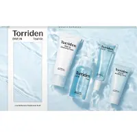 Torriden - DIVE-IN Huidverzorgingsproefpakket (Toner, Reinigingsschuim, Serum, Crème)