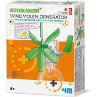 4M Wetenschap En Spel - Maak Licht Met Je Eigen Windmolen Generator - KidzLabs - Green Science - 8 Jaar