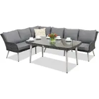 Garden Point Bilbao Comida 5 antraciet tuinmeubilair