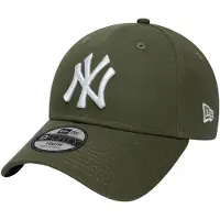 New Era Junior pet 9Forty NY olijfgroen/wit Jongens/Meisjes Katoen Logo