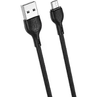 XO NB200 USB naar Micro-USB Kabel 1m 2.1A Zwart