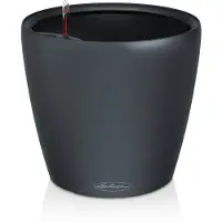 Lechuza CLASSICO Color LS 43 - Plantenbak - met uitneembare binnenbak - met bewateringssysteem - ALL-IN-ONE set met -PON - satijnmat - leisteengrijs
