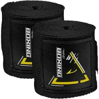 Avento Boks Handbandages - set van 2 - 250x5 mm - Zwart