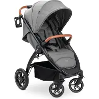 Hauck Uptown - Buggy - Geschikt voor stad en bos - Voor korte en lange benen - Black Melange Grey