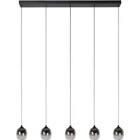 Lucide 5-lichts hanglamp Tamino zwart