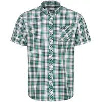 Lonsdale Overhemd 'Brixworth' groen / zwart / wit
