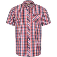Lonsdale Overhemd ' BRIXWORTH ' blauw / rood / wit