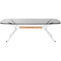 Kartell Blast Tafel 130x80 cm | Smoke-Crystal-Bronze