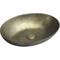 Sapho Vrijstaand waskom formigo 60x40 cm goud