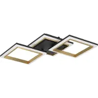Eglo Calliera Plafondlamp - LED - 59.5 cm - Zwart|Goud|Wit - Dimbaar