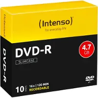 Intenso DVD-R 4.7GB, 16x 4,7 GB 10 stuk(s)