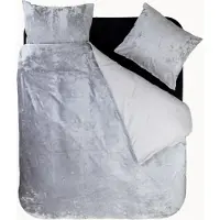 Sleeptime Velvet dekbedovertrek crystal - grijs - 1-persoons