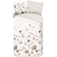 Good Morning Dekbedovertrek Mirre Sand Flanel-140 x 200 / 220 cm | 1-Persoons
