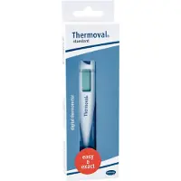 Thermoval Digitale Koortsthermometer Standaard met Signaal & Geheugenfunctie 1 St Thermometer