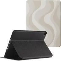 Selencia Vivid tablethoes voor de Apple iPad 9 (2021) 10.2 inch / iPad 8 (2020) 10.2 inch / iPad 7 (2019) 10.2 inch - Desert Waves Beige