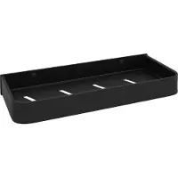 QUVIO Planchet Badkamer - Metaal - Zwart - 30 cm