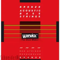Warwick Red Bronze Acoustic Bass Strings 4 Medium Scale Strings
